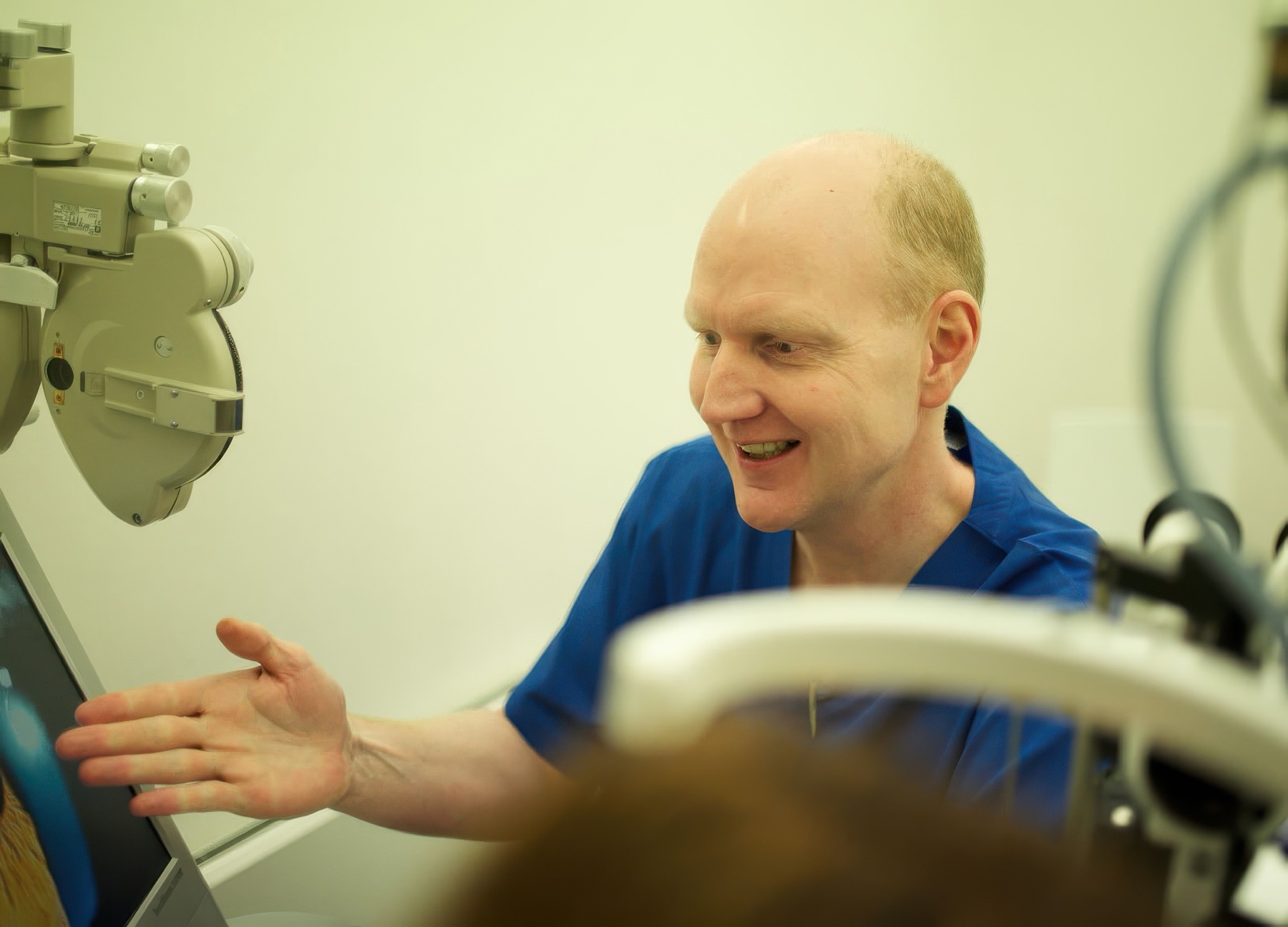 Focus Clinics doctor welcoming a patient